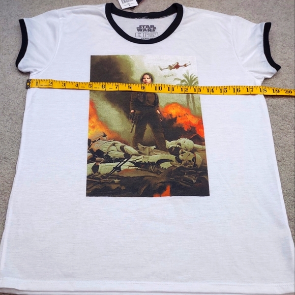 Star Wars Rogue One White Graphic T Shirt | Junior's Large - Picture 3 of 10